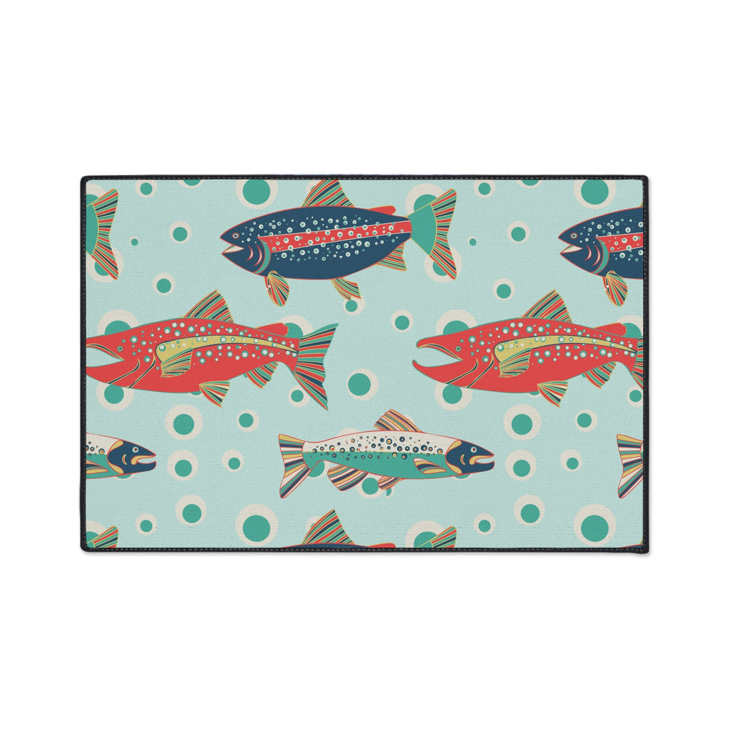 Heavy Duty Floor Mat - Tulip Lake Lodge Trout
