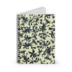 Black Orchids Spiral Notebook - Rule Lined