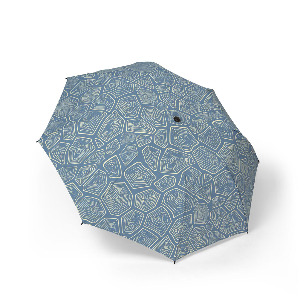 Blue Tortoise Semi-Automatic Umbrella