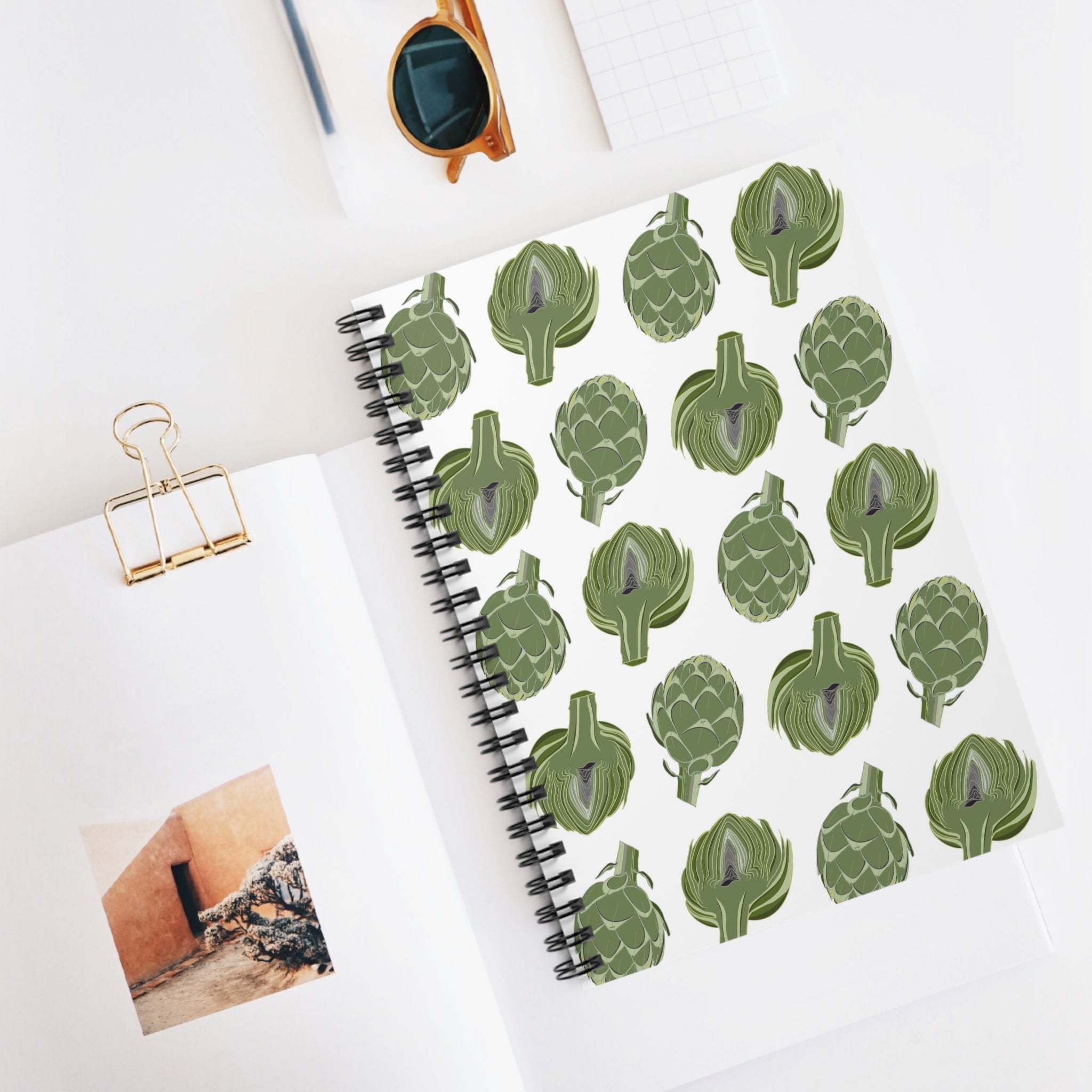 Artichoke Spiral Notebook