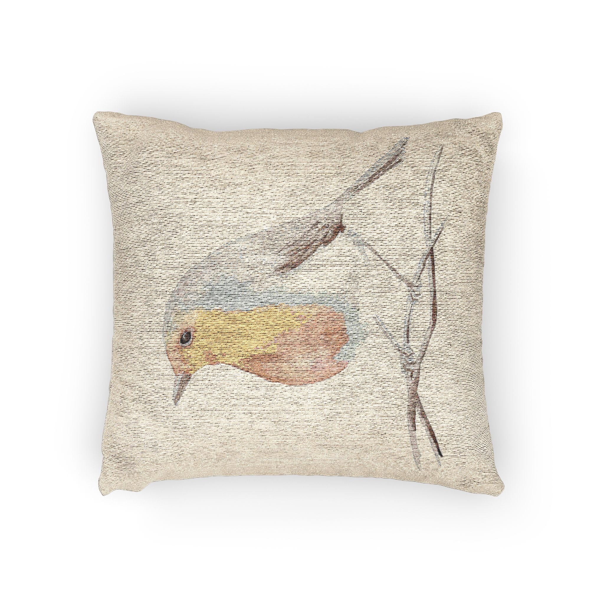 Robin Woven Throw Pillow