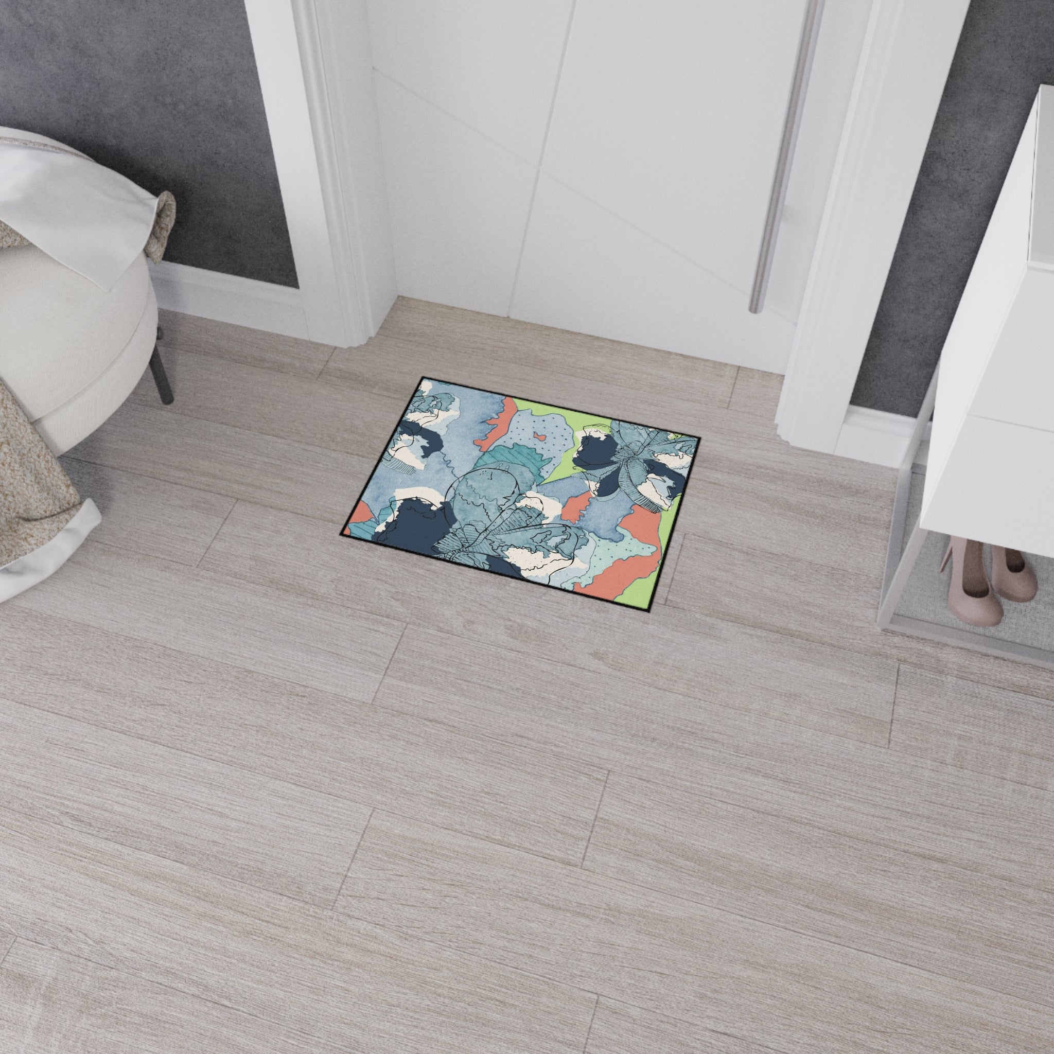 Heavy Duty Floor Mat - Lime Carmine
