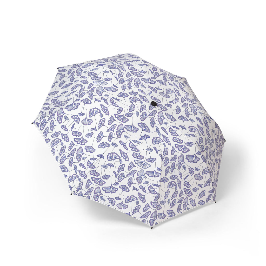 Lavender Gingko Semi-Automatic Umbrella