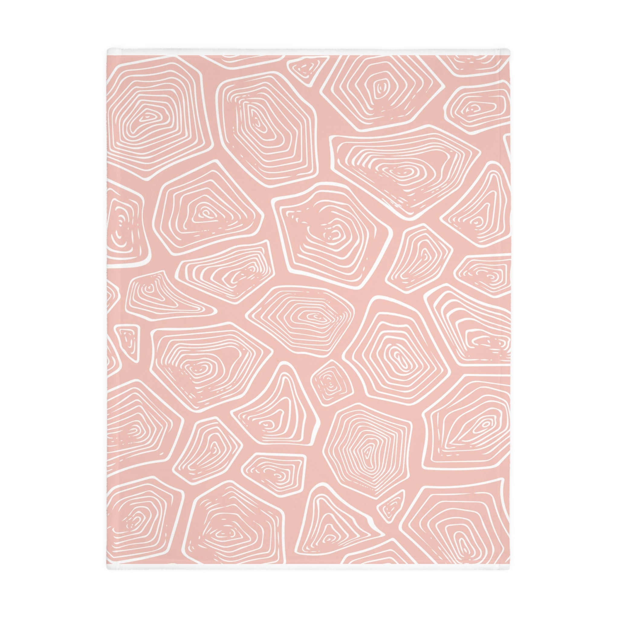 Cozy Velveteen Microfiber Blanket - Pink Tortoise