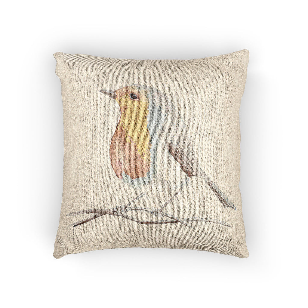 Robin Woven Throw Pillow