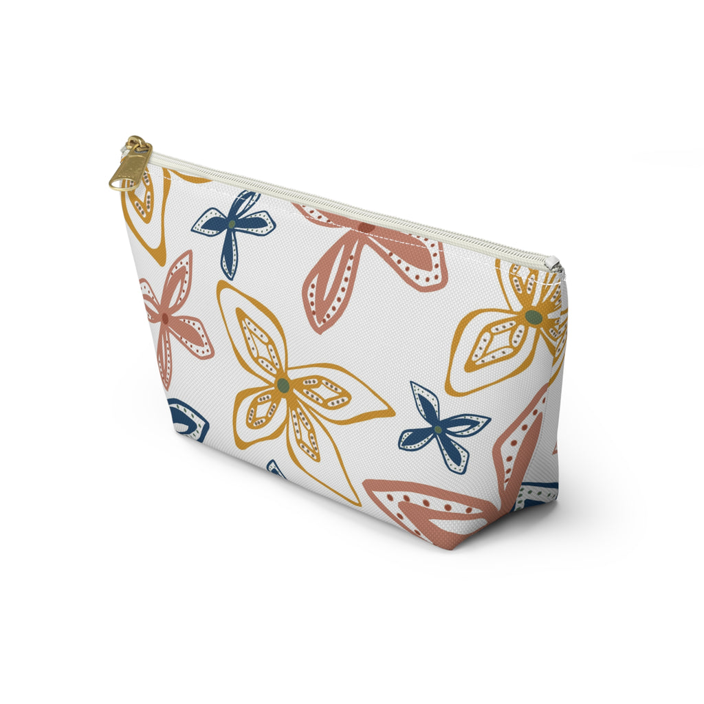 Geo Flowers Accessory Pouch