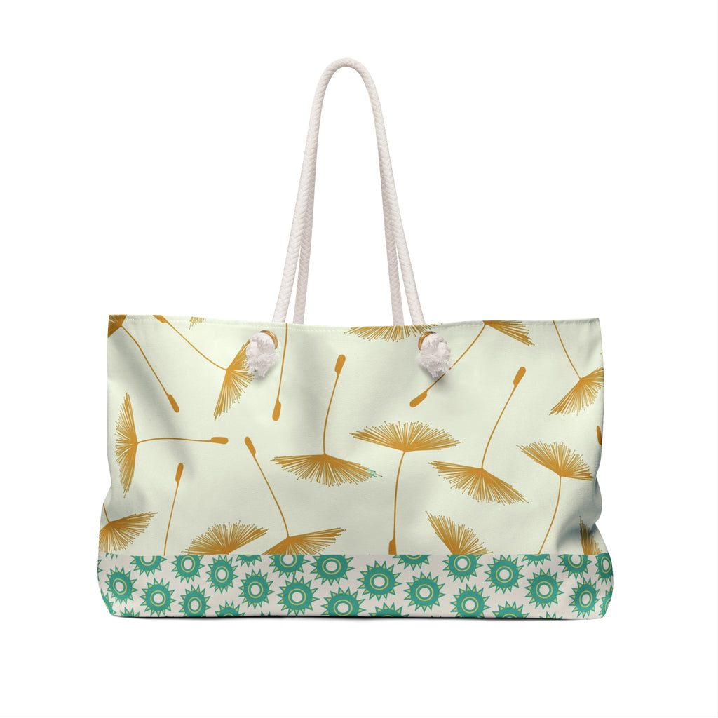Golden Dandelion Weekender Bag