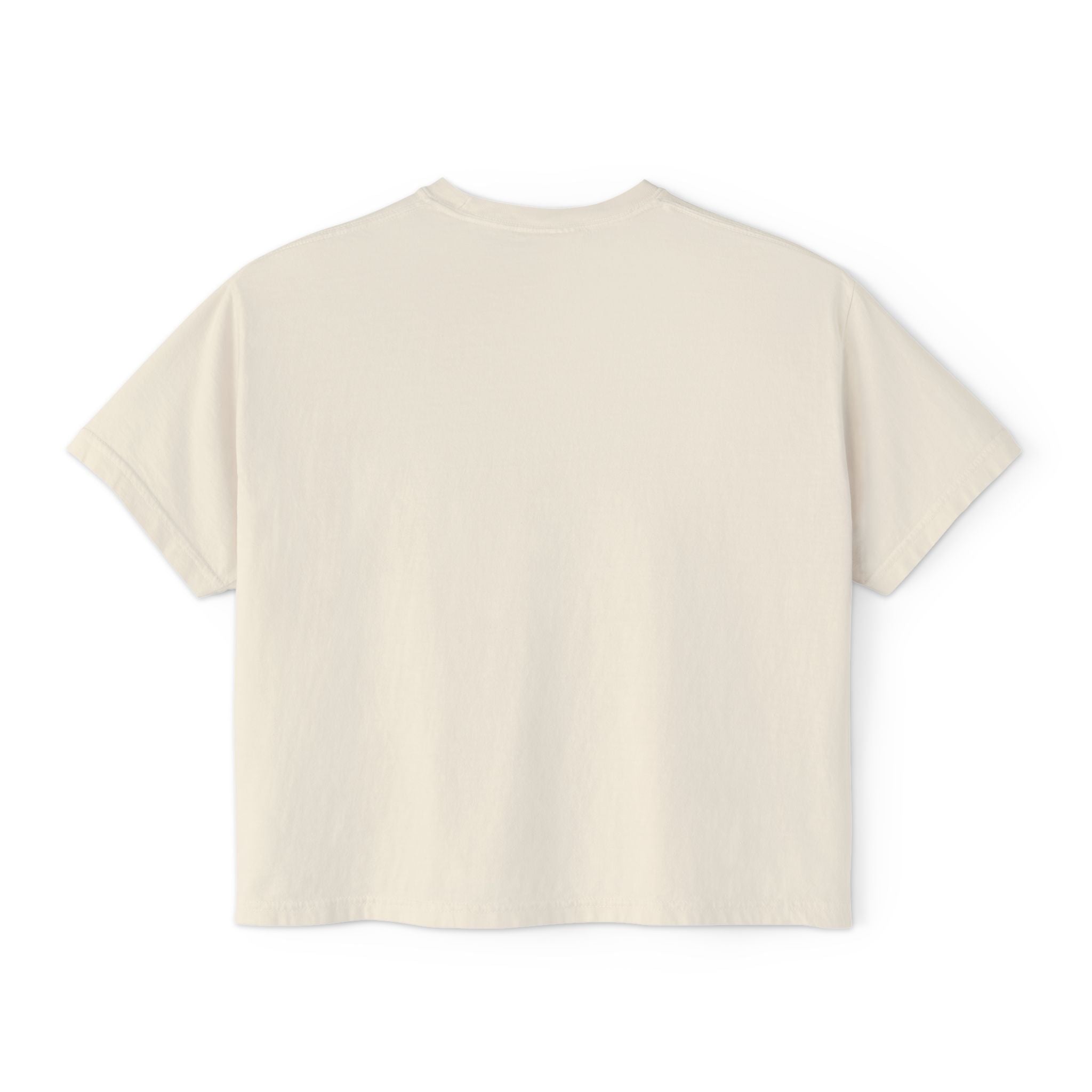 Women's Boxy Tee — Coastal Sunset Circle Graphic Tee