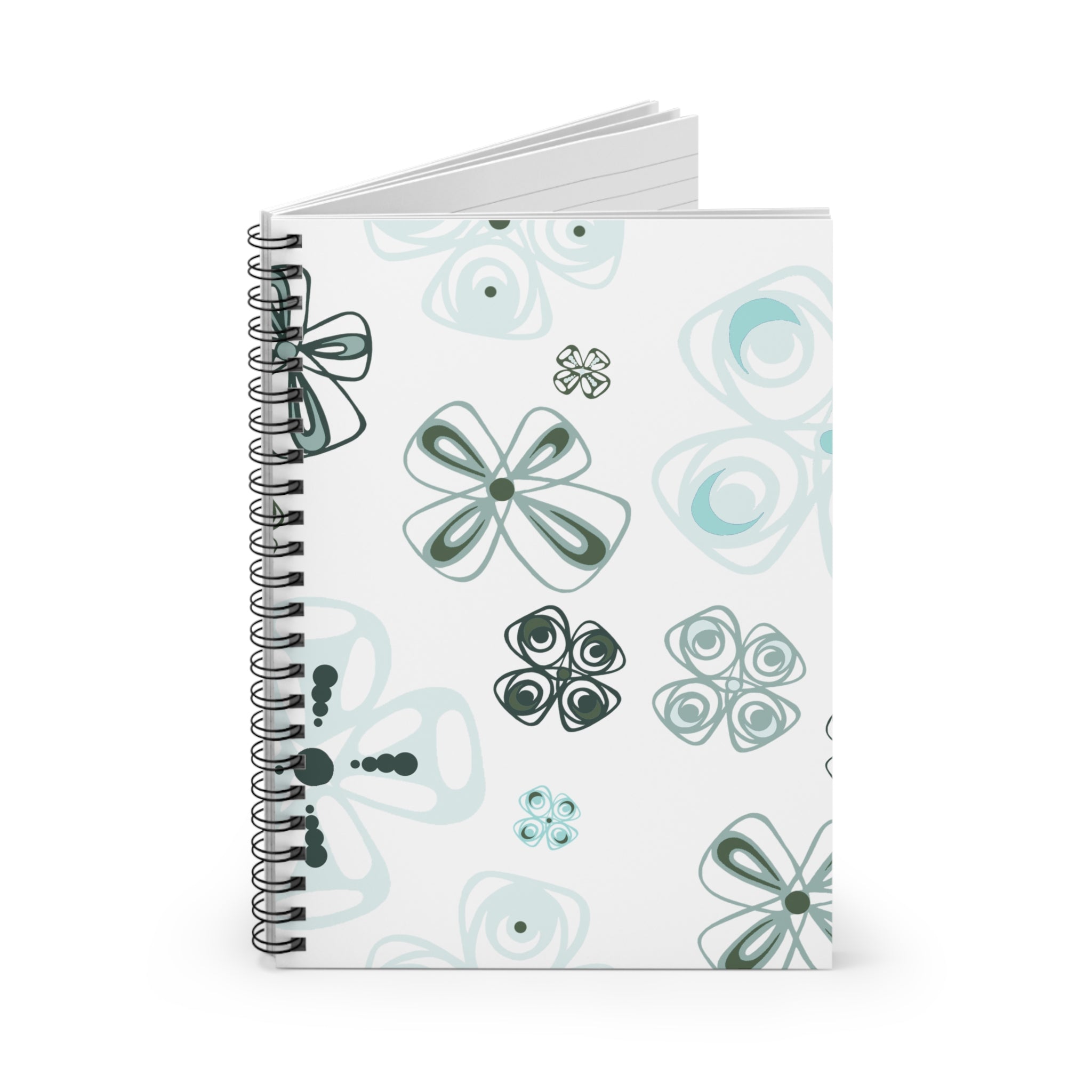 Lucky Clovers Spiral Notebook - Rule Lined