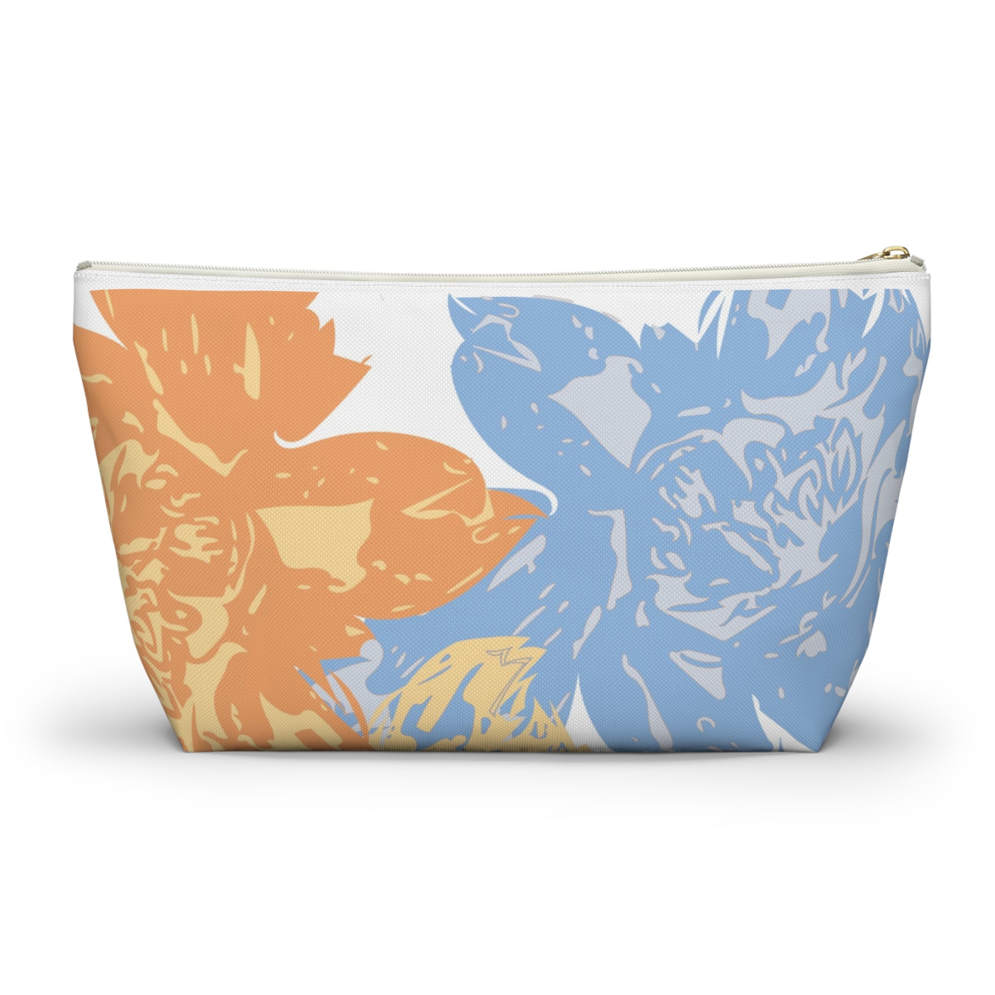 Floral Accessory Pouch - Colorful Makeup Bag, Travel Organizer, Gift for Her, Art Print Clutch, Summer Essentials