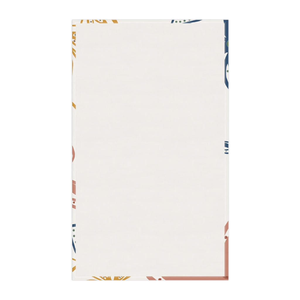 Geo Flowers Kitchen Tea Towels