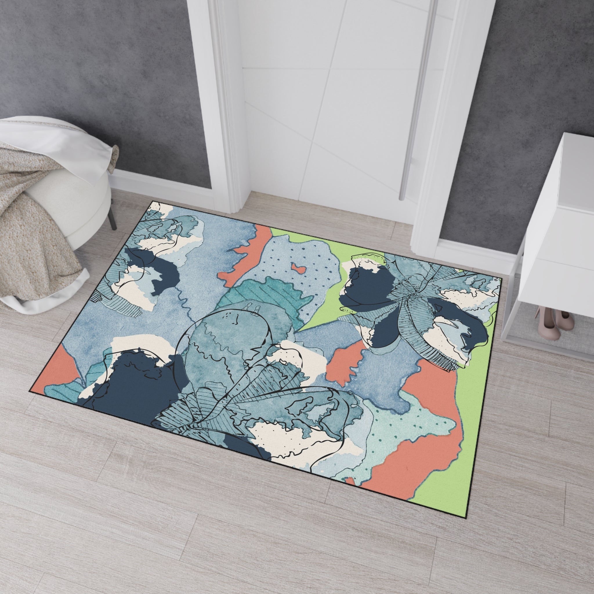 Heavy Duty Floor Mat - Lime Carmine