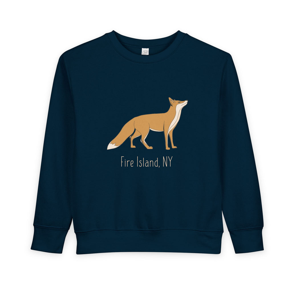Toddler Sweatshirt — Fire Island NY Fox Graphic Kids Pullover