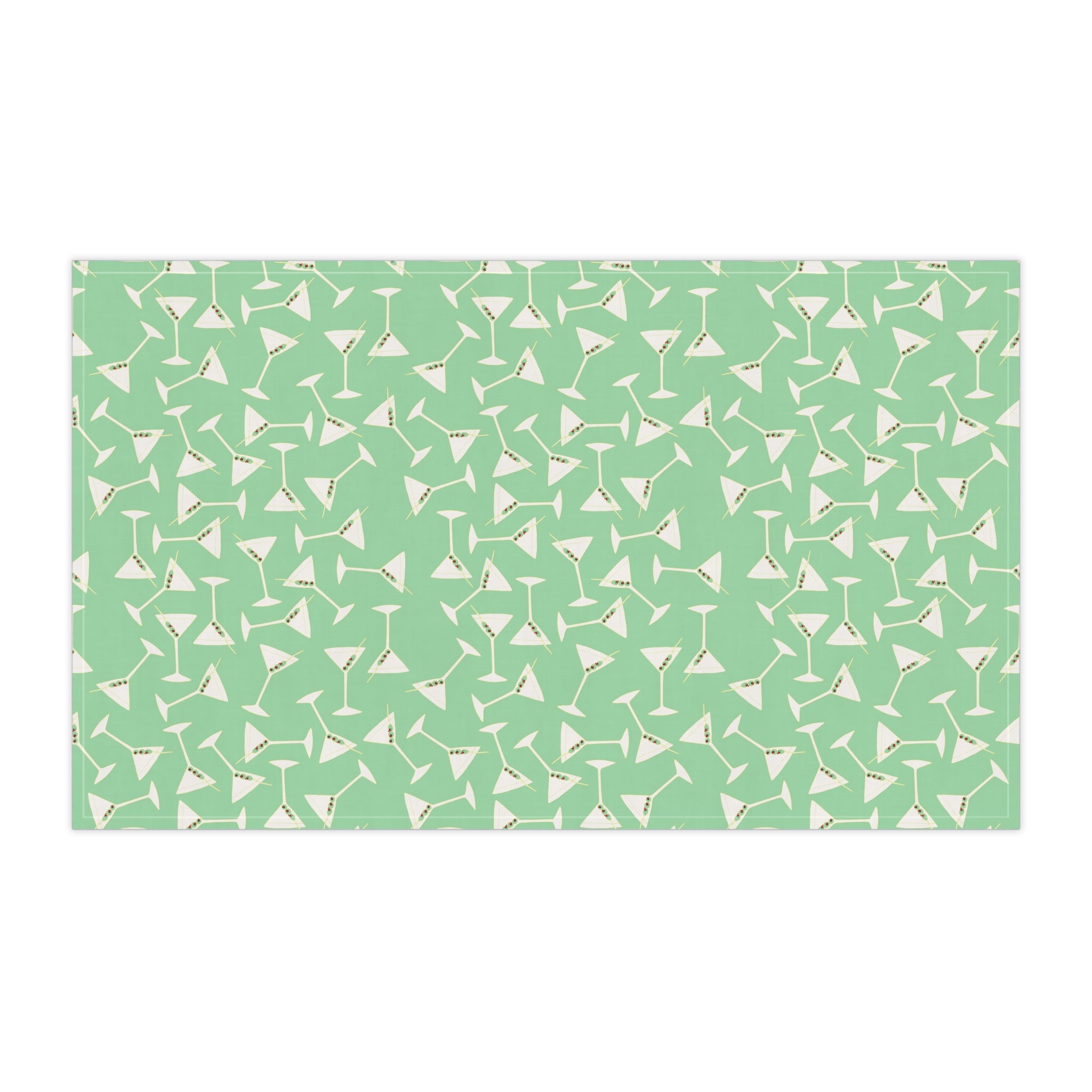 Green - Martini Olives Kitchen Tea Towel