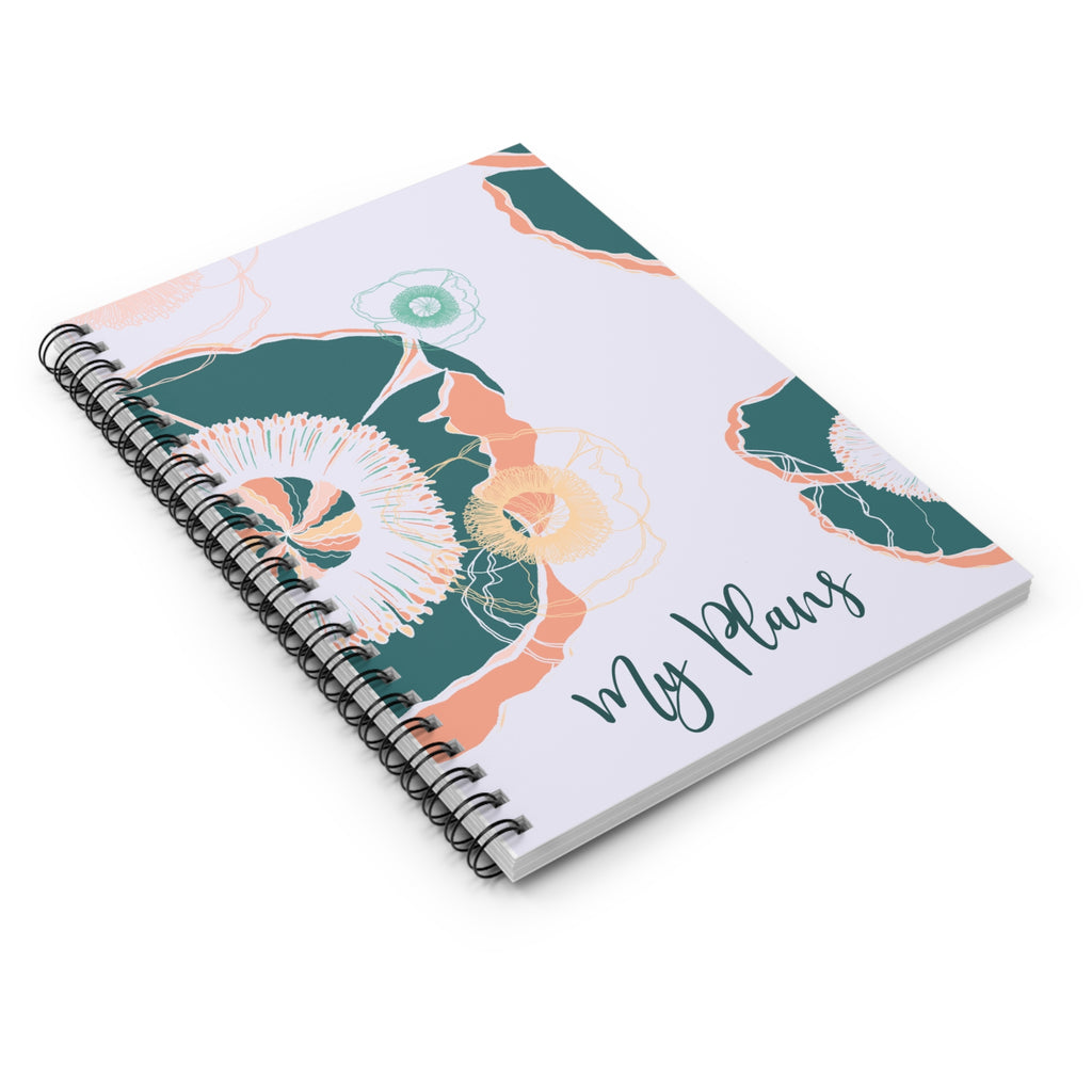 "My Plans" Havana Poppy Notebook - Ruled Line