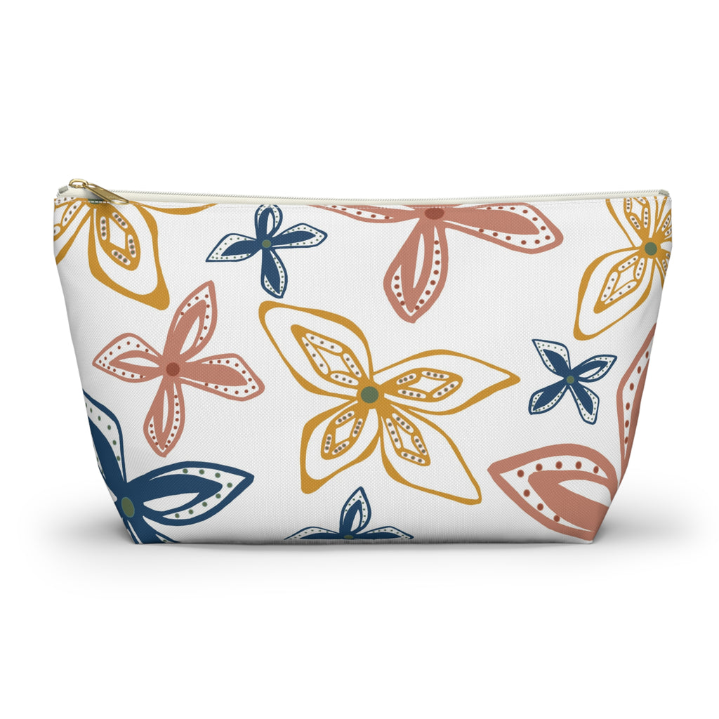 Geo Flowers Accessory Pouch