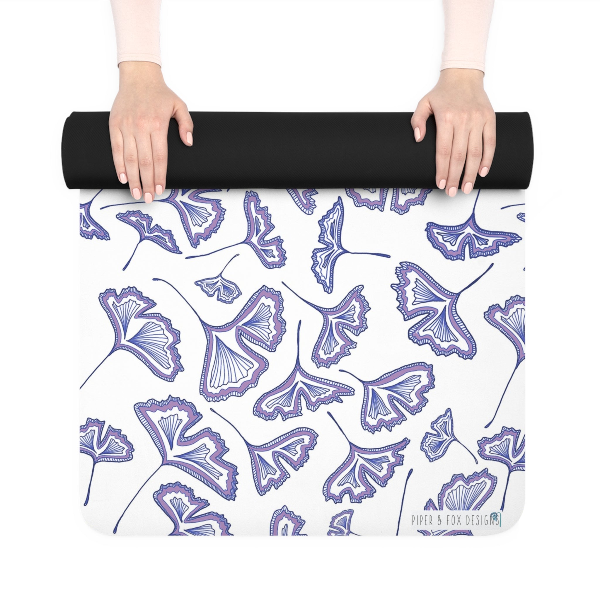 Lavender Gingko Yoga Mat