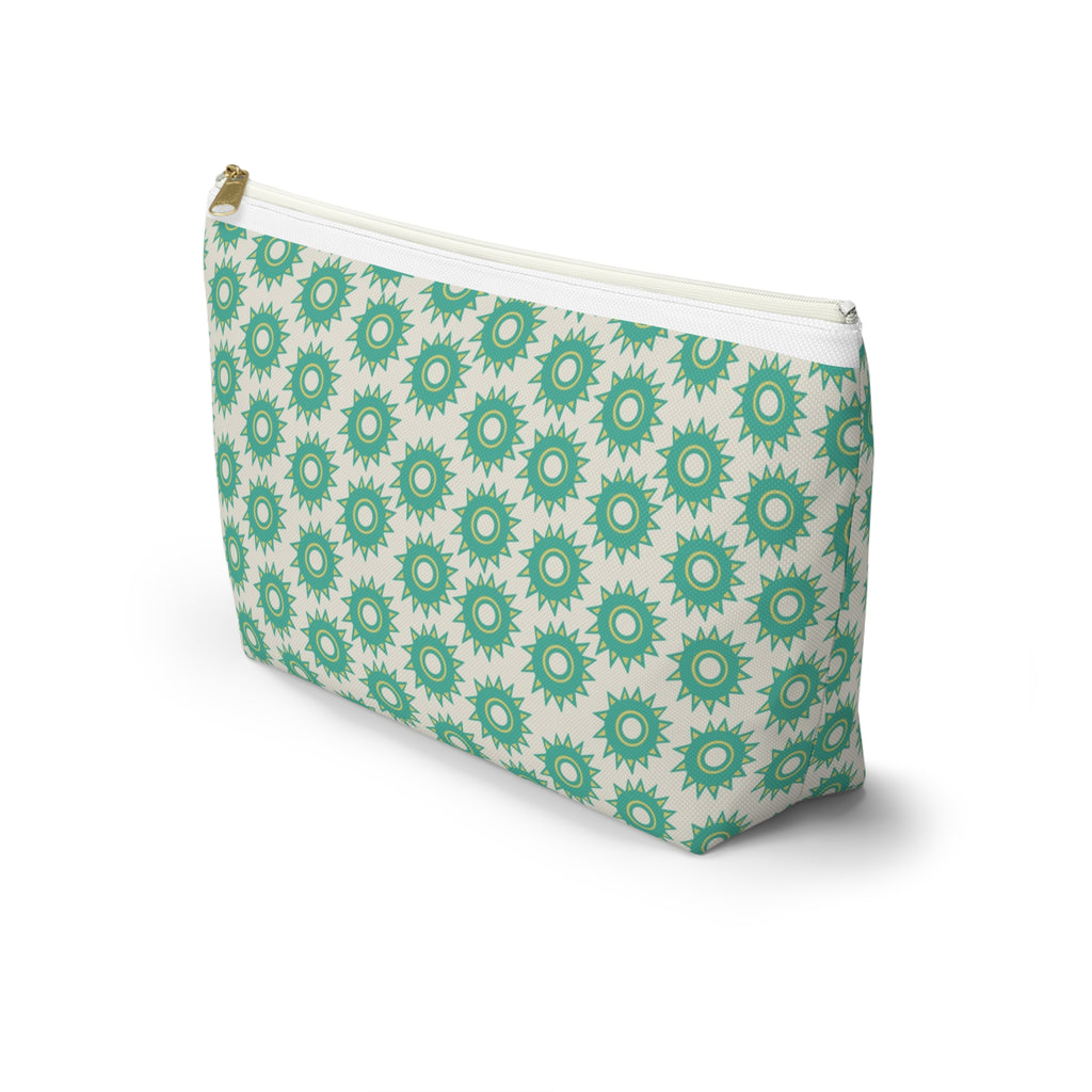 Chic Floral Accessory Pouch for Travel, Makeup Bag, Organizing Pouch, Gift for Her, Spring Decor, Eco-Friendly Design