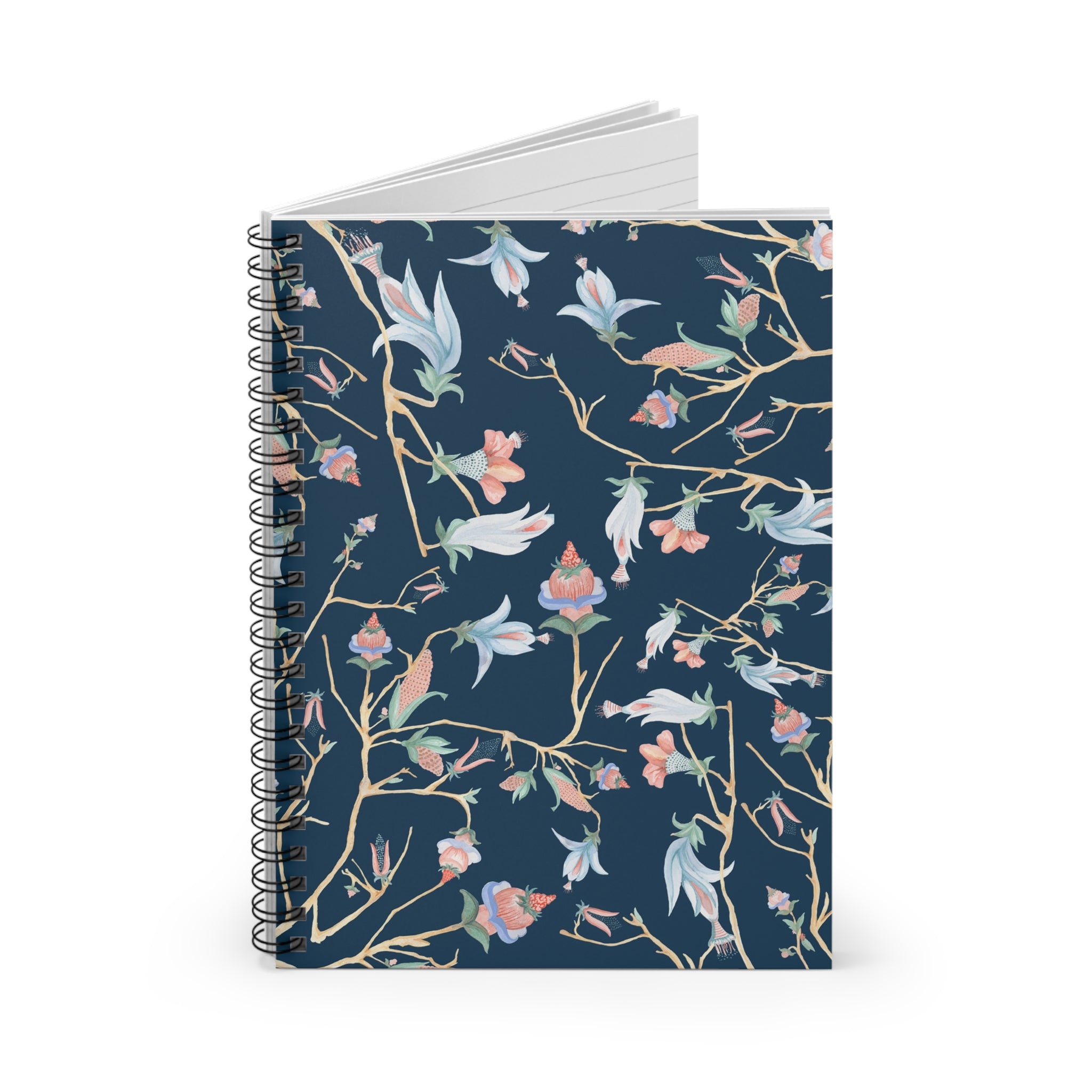 Midnight Chinoiserie Notebook - Rule Lined