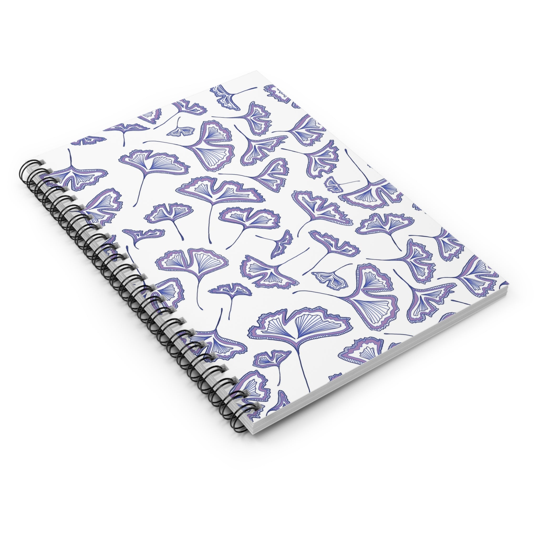 Lavender Gingko Notebook - Ruled Line