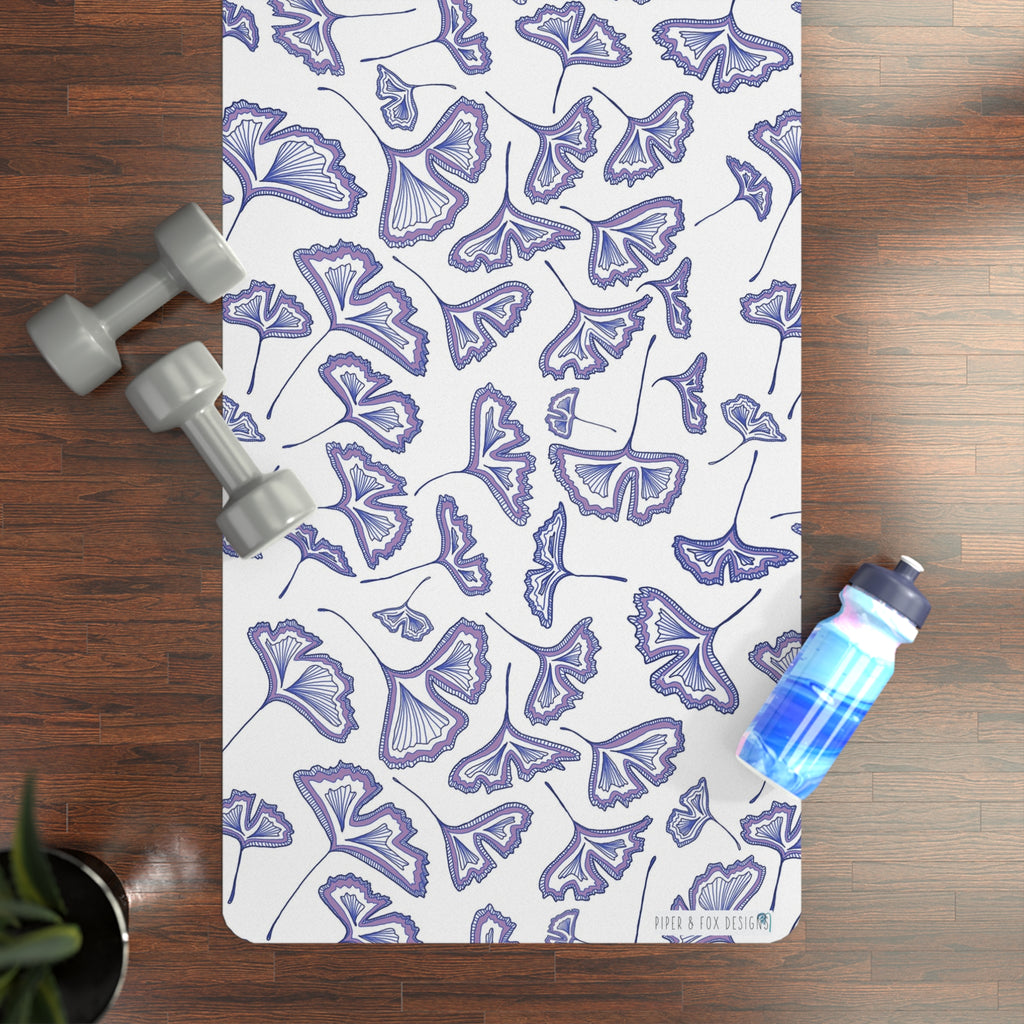 Lavender Gingko Yoga Mat