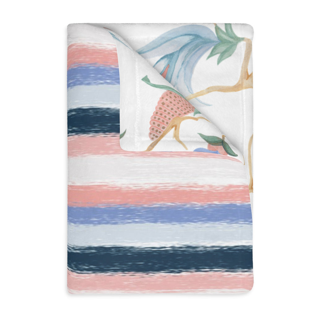 Chinoiserie Velveteen Microfiber Blanket