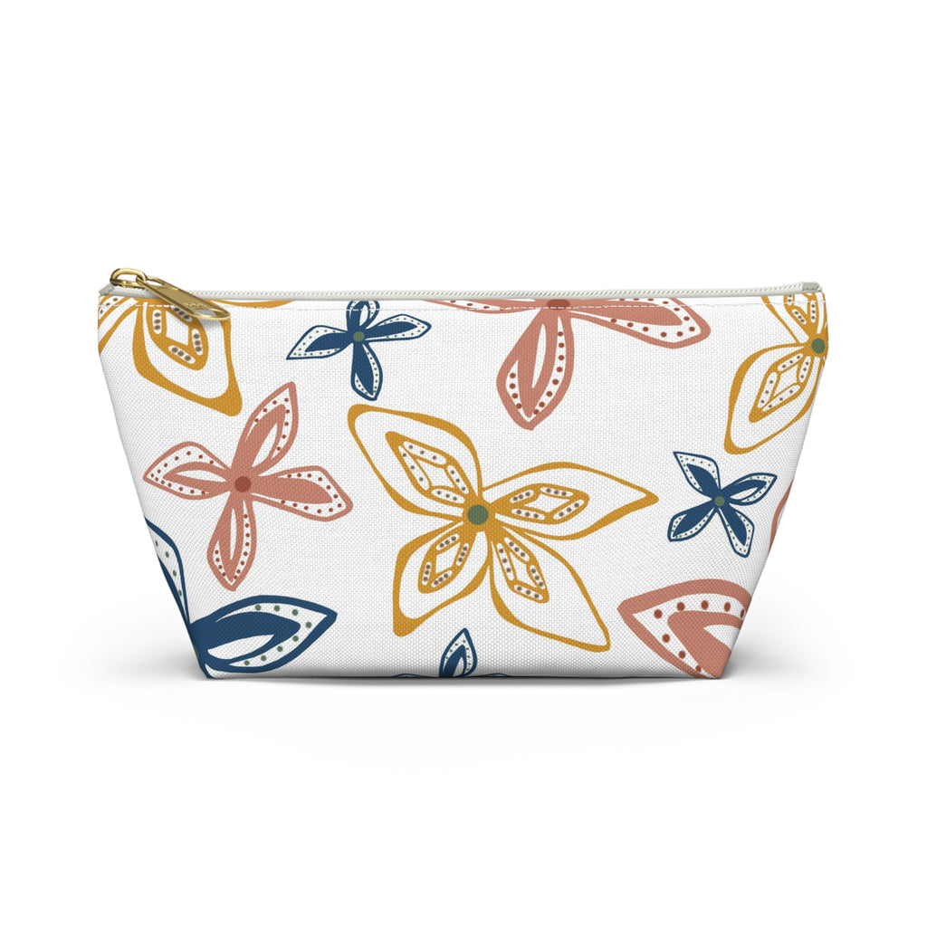 Geo Flowers Accessory Pouch