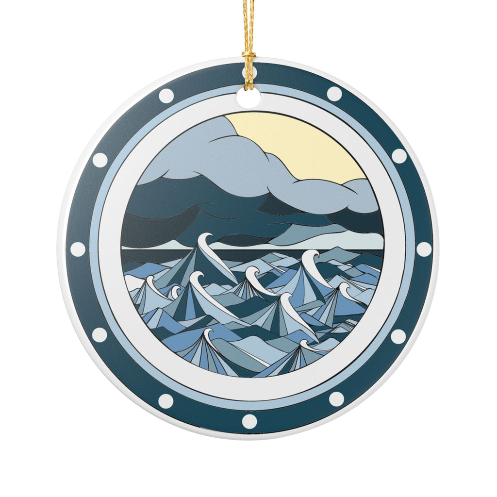 Porthole Ceramic Ornament