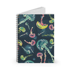 Colorful Jellyfish Spiral Notebook | Ruled Line Journal, Stationery Gift, Ocean Lover's Notebook, School Supplies, Art Journal
