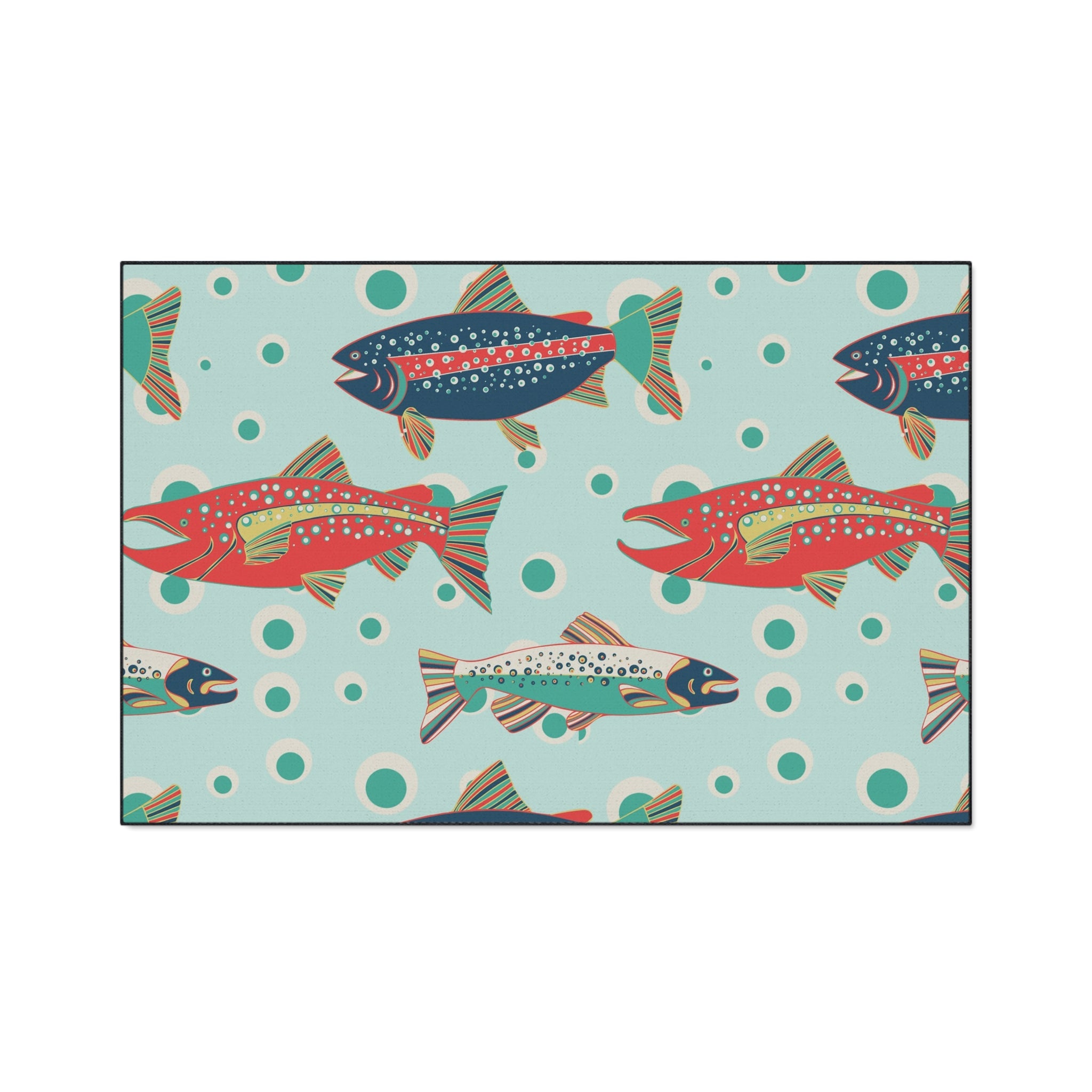 Heavy Duty Floor Mat - Tulip Lake Lodge Trout