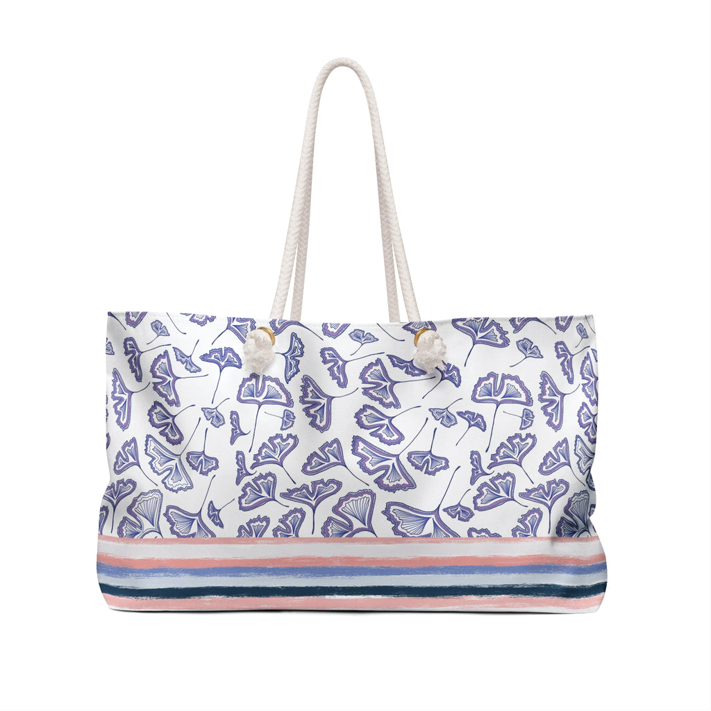 Lavender Gingko Weekender Bag