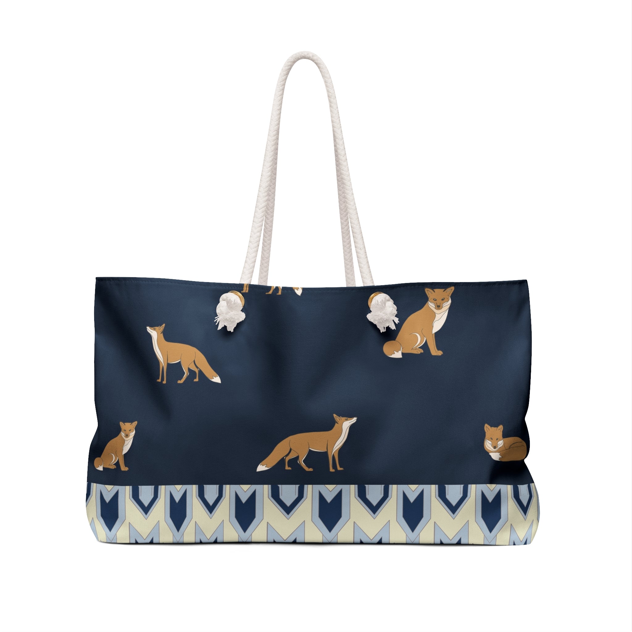 The Fox's Houndstooth Weekender Bag