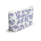Ginkgo Leaf Accessory Pouch - Floral Makeup Bag, Travel Organizer, Gift for Her, Eco-Friendly Pouch, Stylish Storage