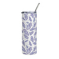 Lavender Gingko Stainless Steel Tumbler, 20oz