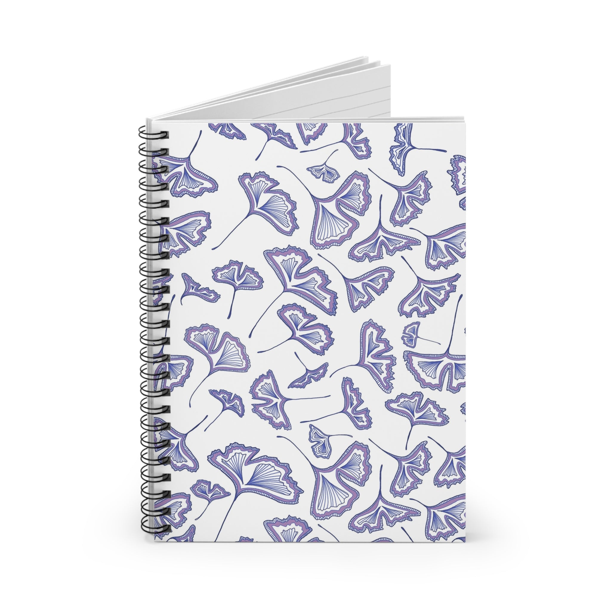 Lavender Gingko Notebook - Ruled Line