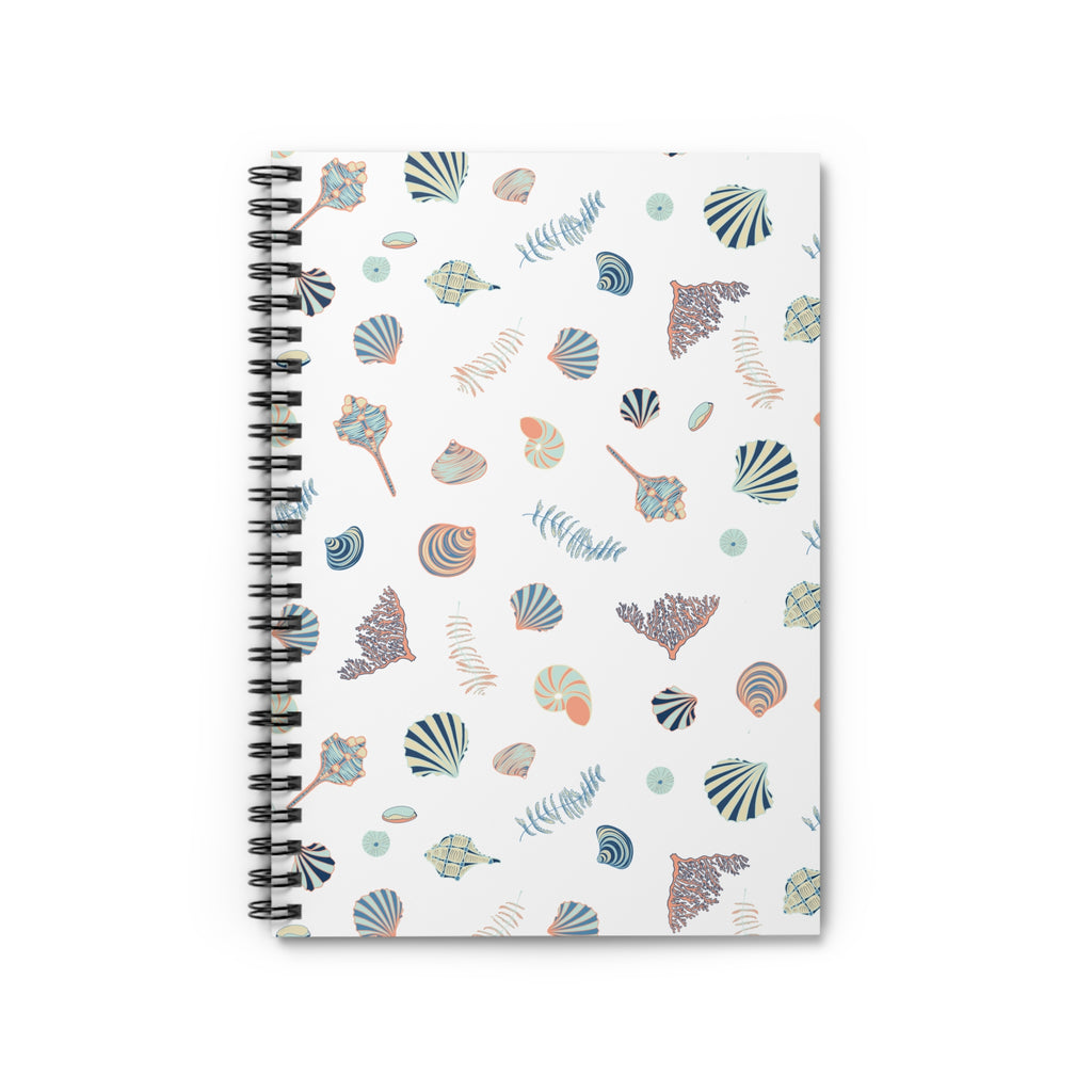 Sandy Seashells Spiral Notebook