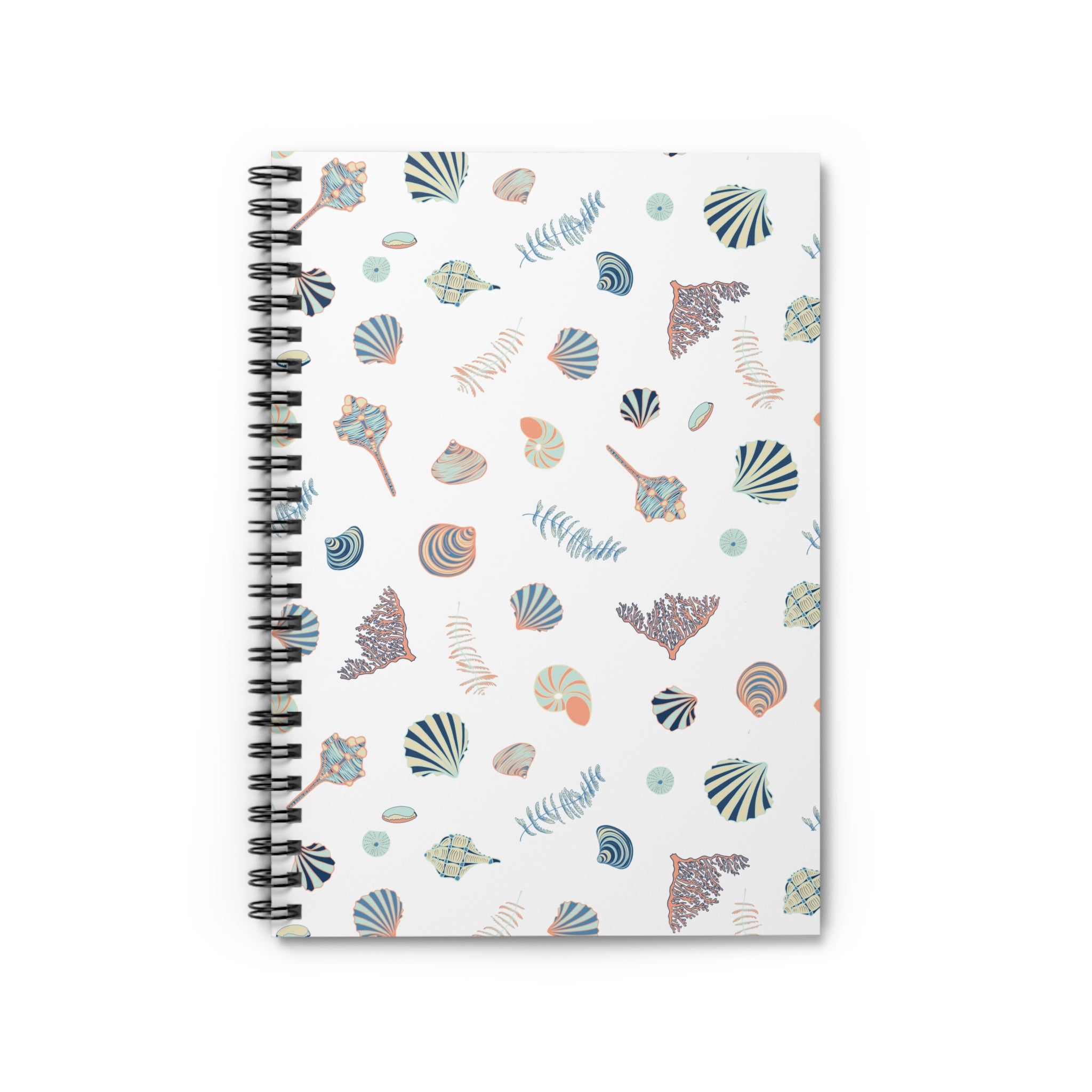 Sandy Seashells Spiral Notebook