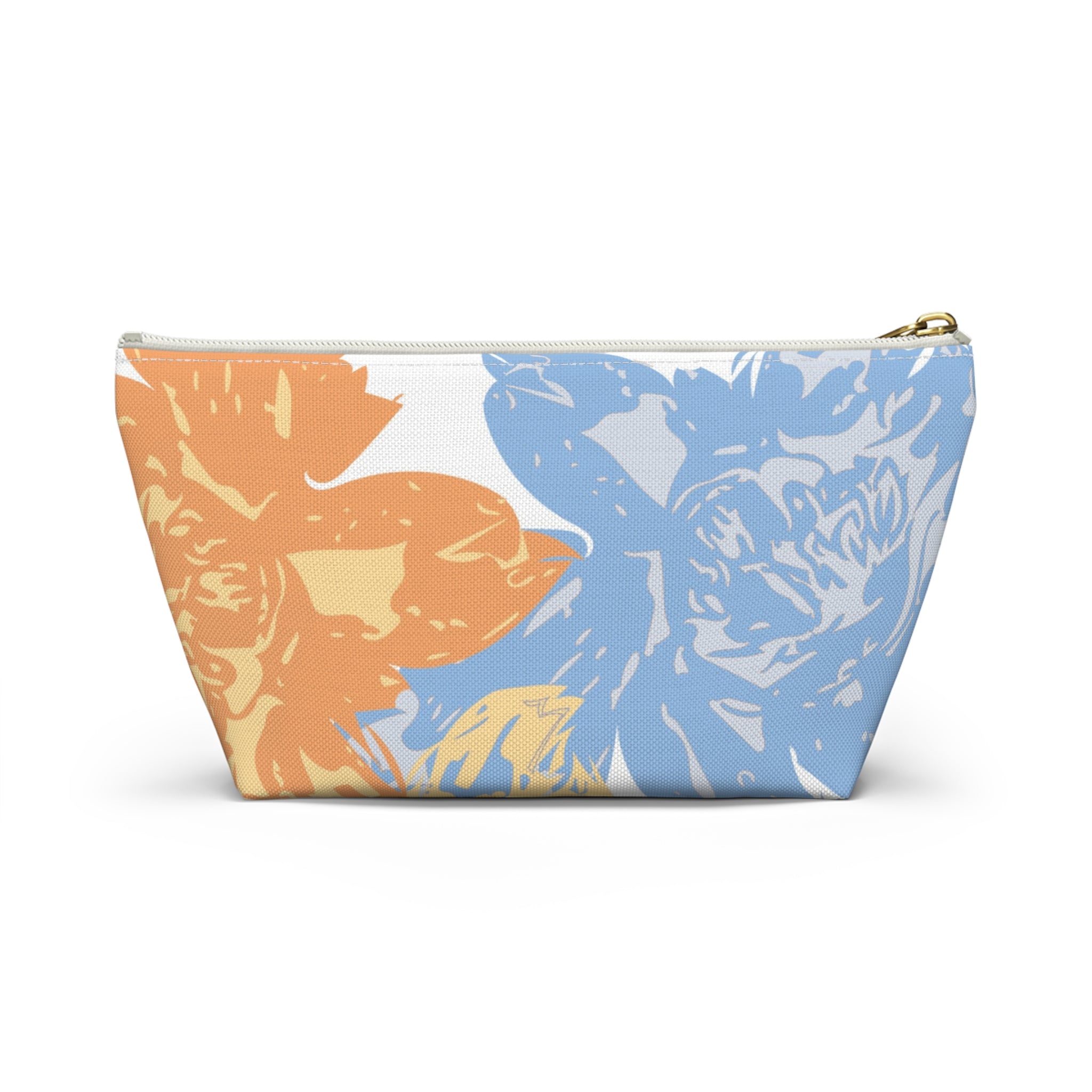 Floral Accessory Pouch - Colorful Makeup Bag, Travel Organizer, Gift for Her, Art Print Clutch, Summer Essentials