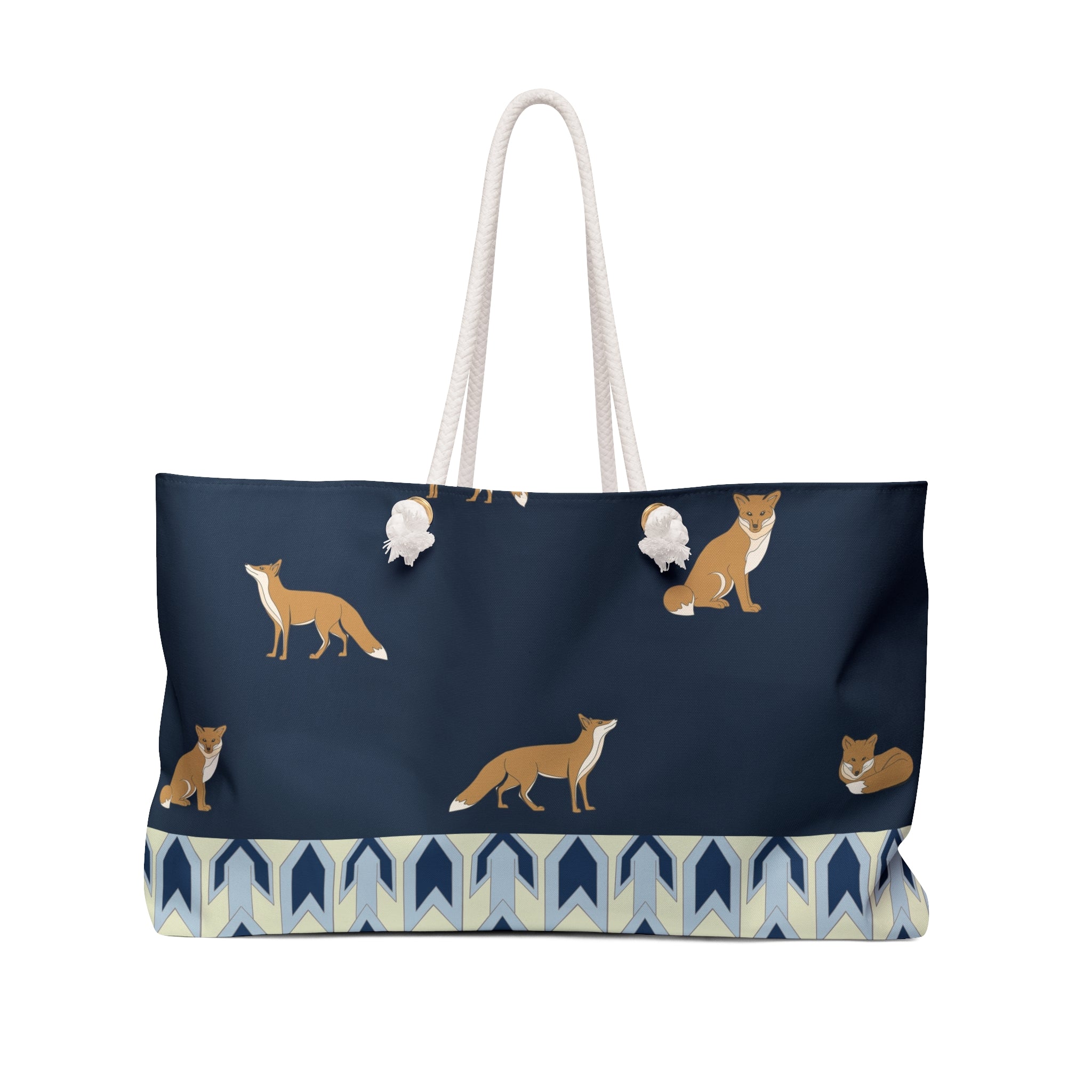 The Fox's Houndstooth Weekender Bag