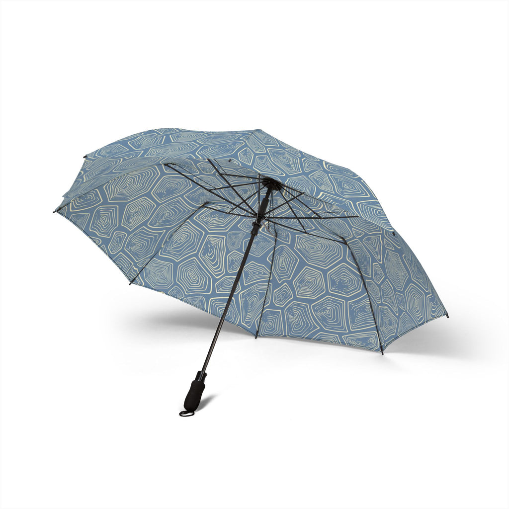 Blue Tortoise Semi-Automatic Umbrella