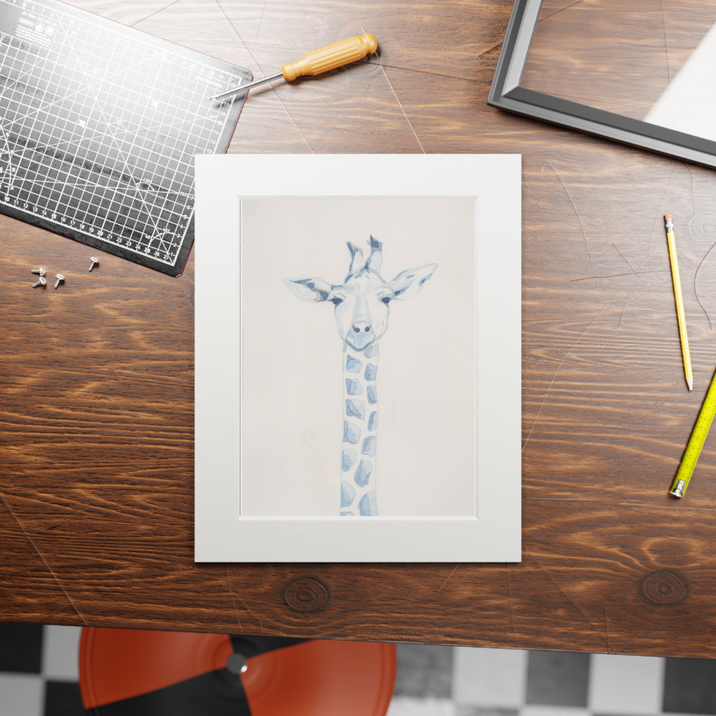 Giraffe Watercolor Art Print