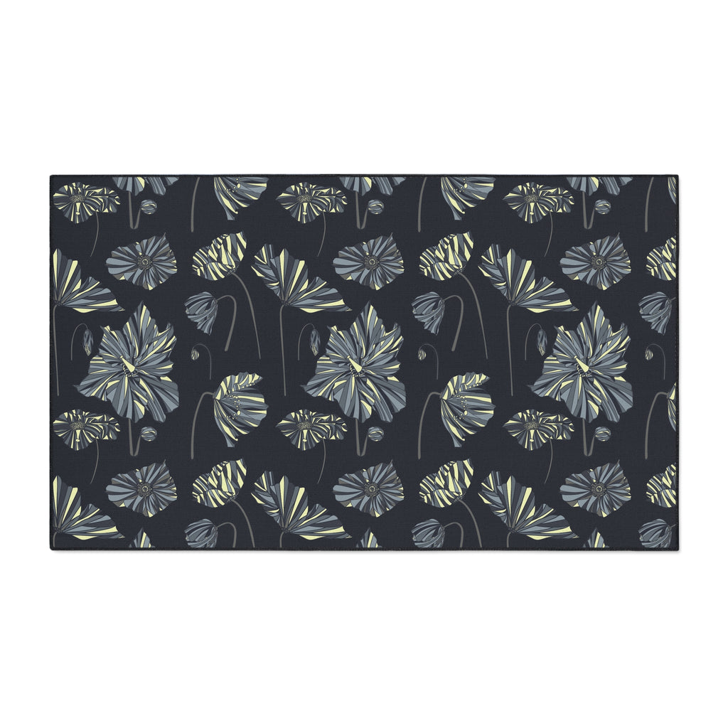 Heavy Duty Indoor/Outdoor Door Mat - Midnight Thunder Poppies