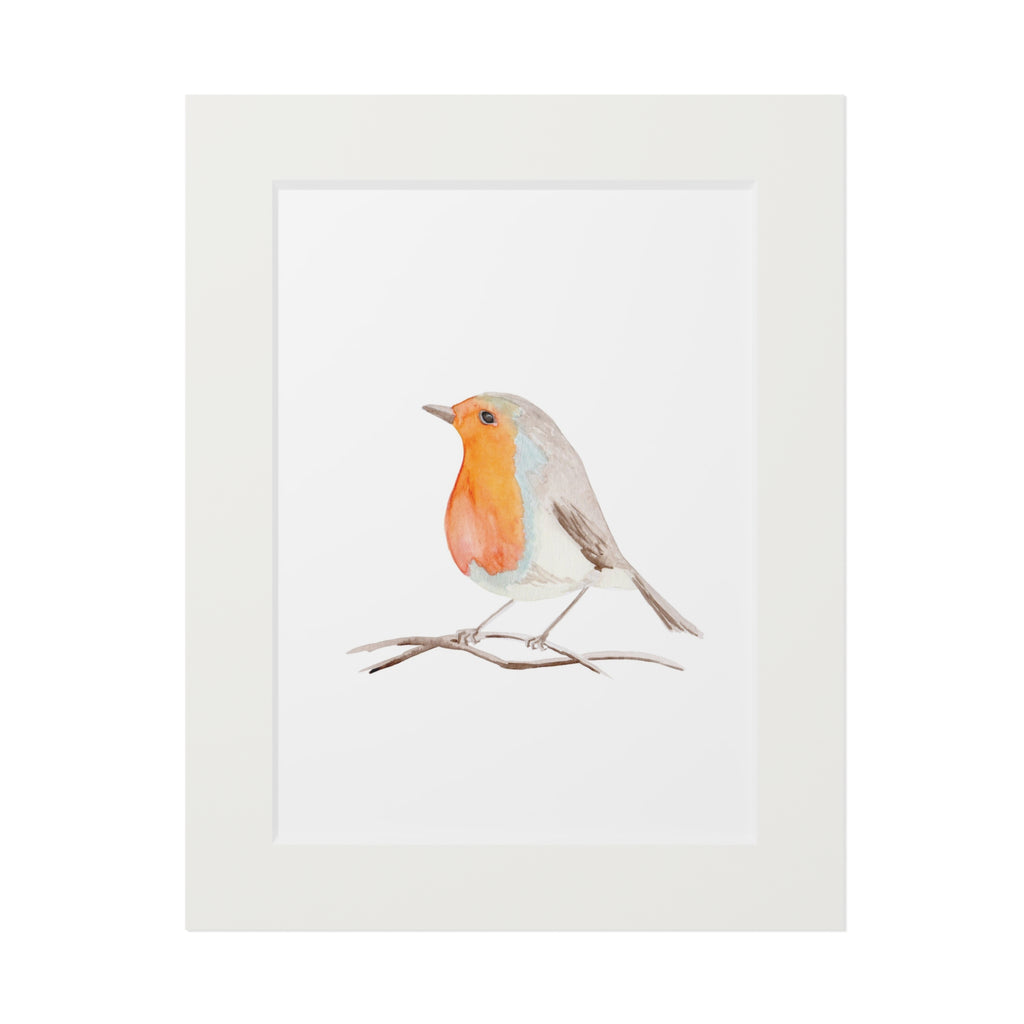 Framed Fine Art Print of a Robin - Elegant Bird Wall Decor, Nature Art, Home Decor, Gift for Bird Lovers, Wall Art