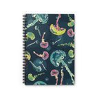 Colorful Jellyfish Spiral Notebook | Ruled Line Journal, Stationery Gift, Ocean Lover's Notebook, School Supplies, Art Journal
