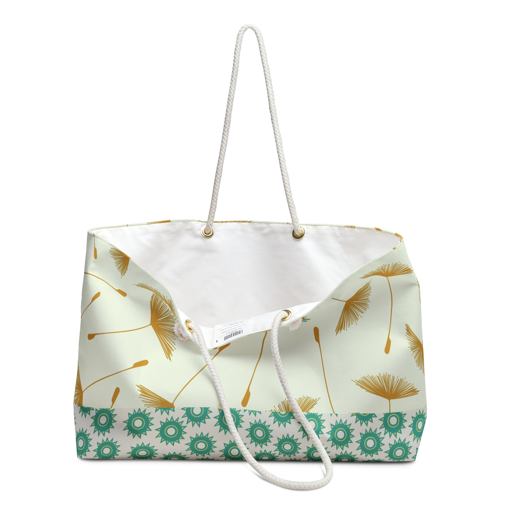 Golden Dandelion Weekender Bag