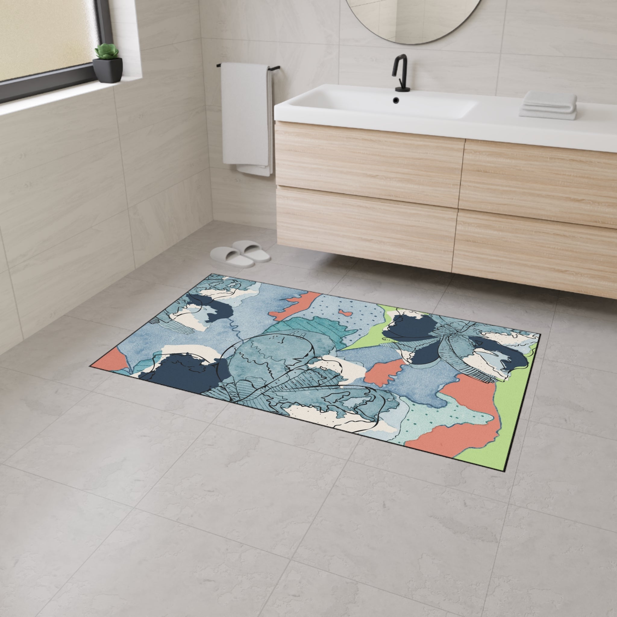 Heavy Duty Floor Mat - Lime Carmine
