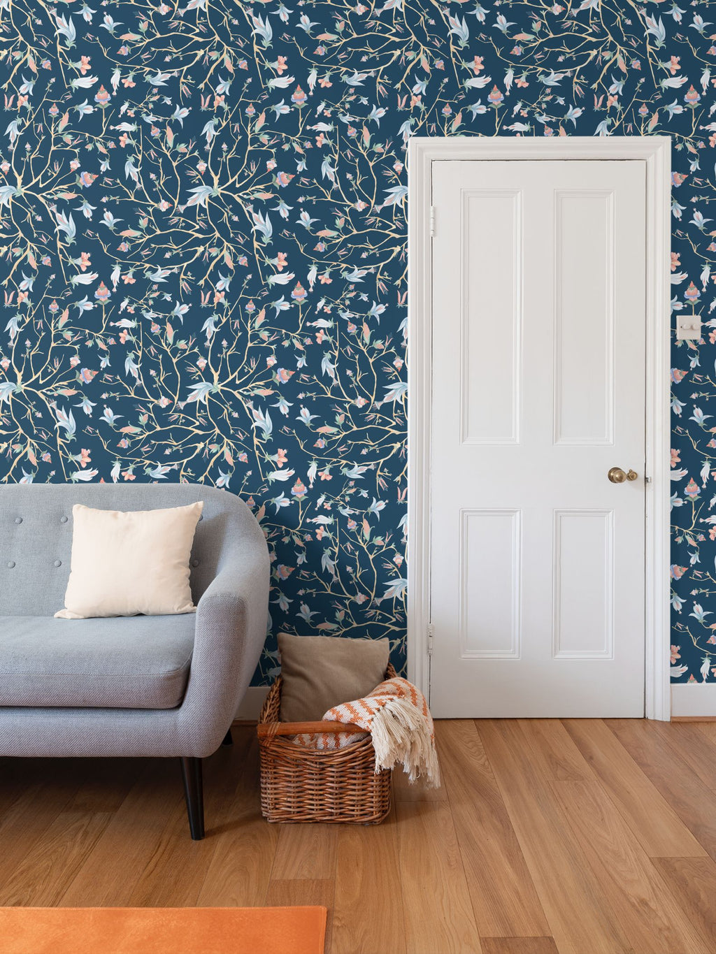 Midnight Chinoiserie  Wallpaper