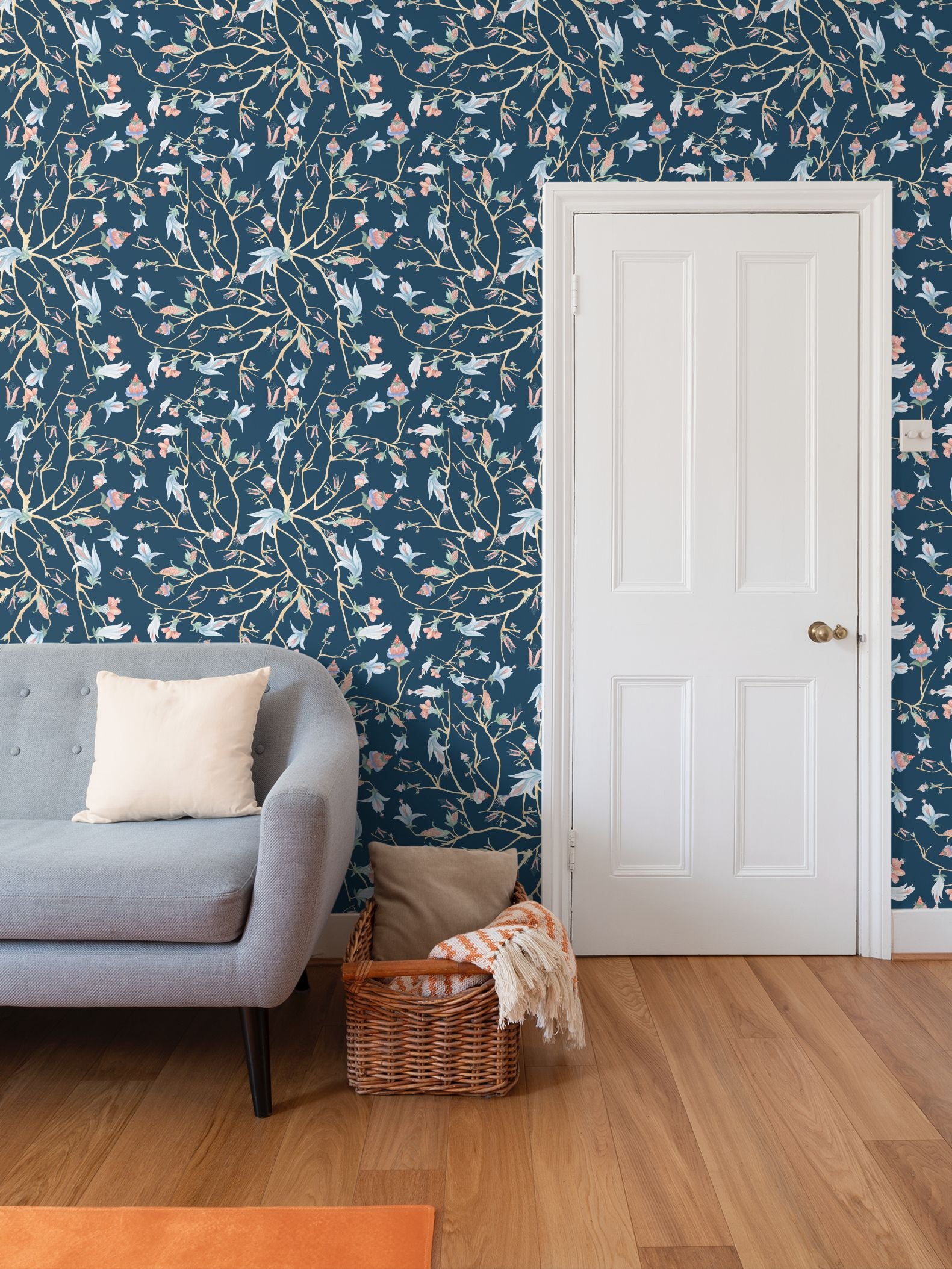 Midnight Chinoiserie  Wallpaper