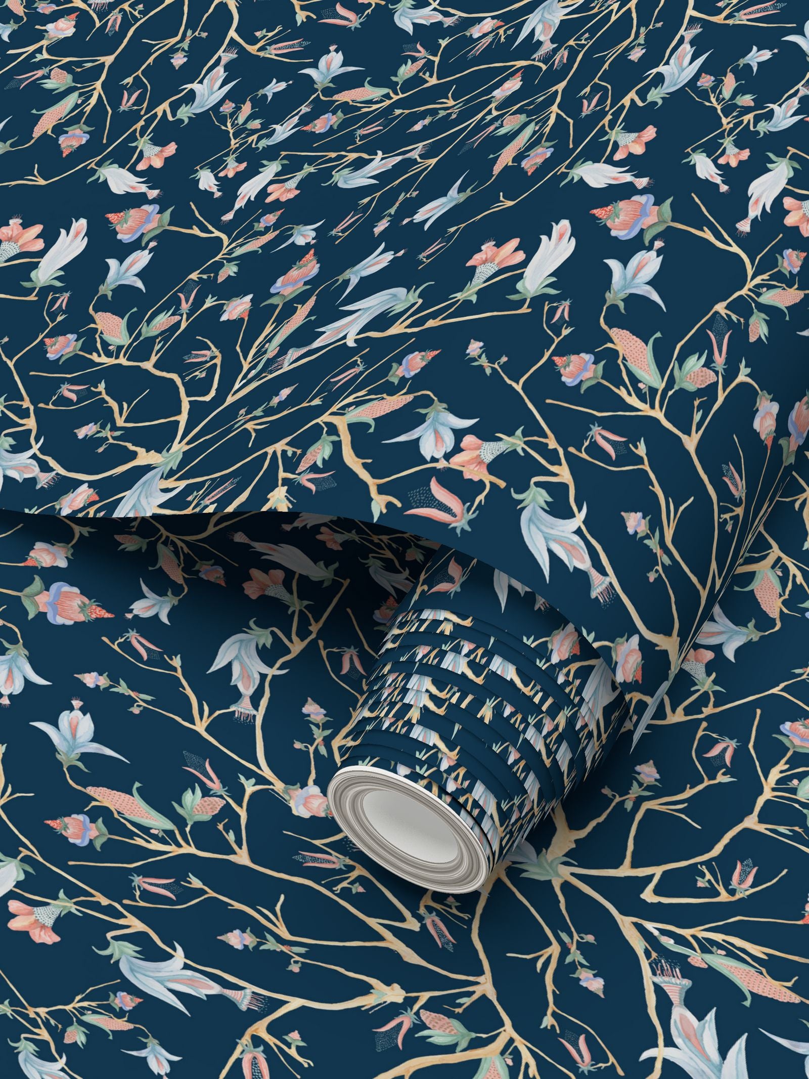 Midnight Chinoiserie  Wallpaper