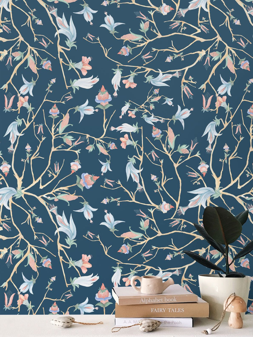 Midnight Chinoiserie  Wallpaper